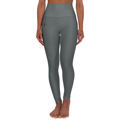 High Waisted Leggings in Dark Grey | Fierce Activewear