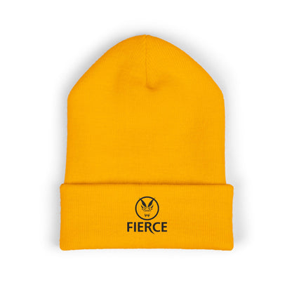 Fierce Embroidered Beanie – Classic Cuffed Style