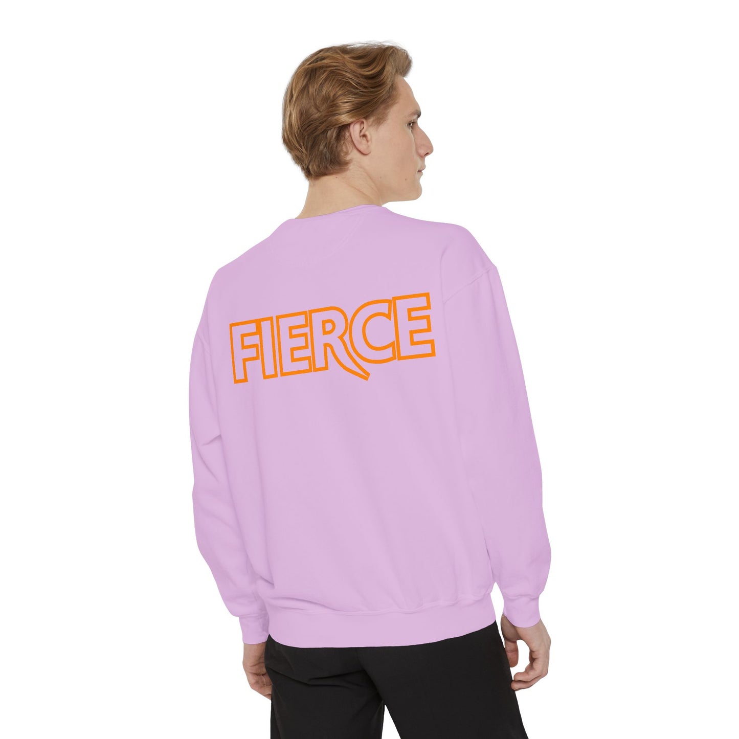 Fierce Classic Sweatshirt for Men- Orange Print