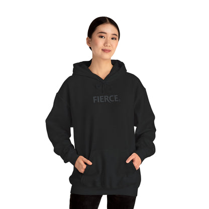 Fierce Heavy Blend™ Hoodie for Women – Black Print Edition