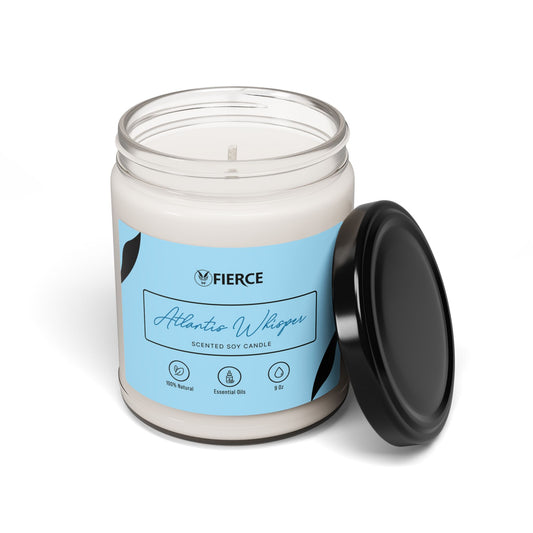 Fierce Atlantis Whisper Soy Candle 9oz – Luxury Home Fragrance for Relaxation