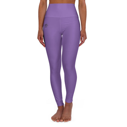 High Waisted Leggings in Light Purple | Fierce Activewear