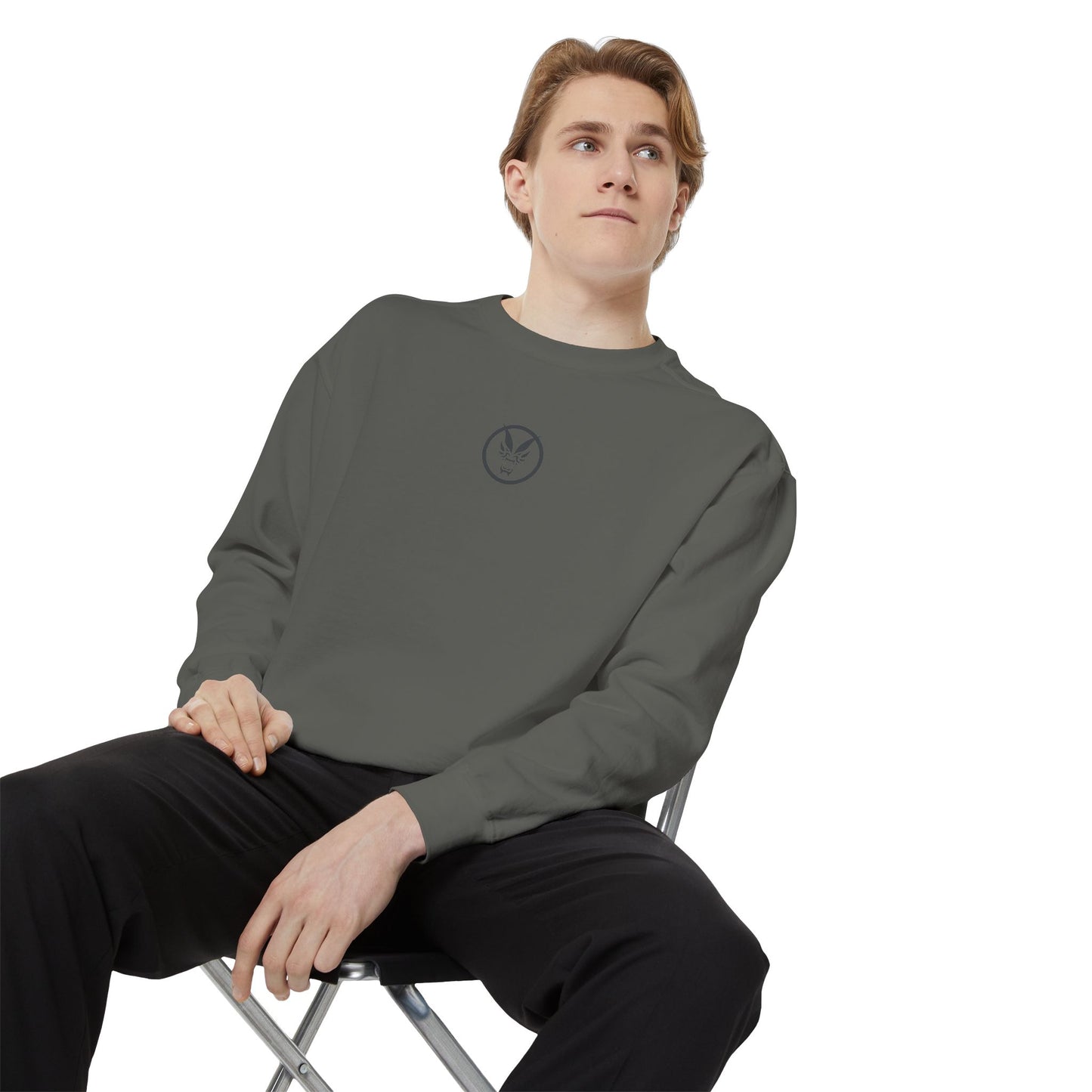 Fierce Classic Sweatshirt for Men- Orange Print