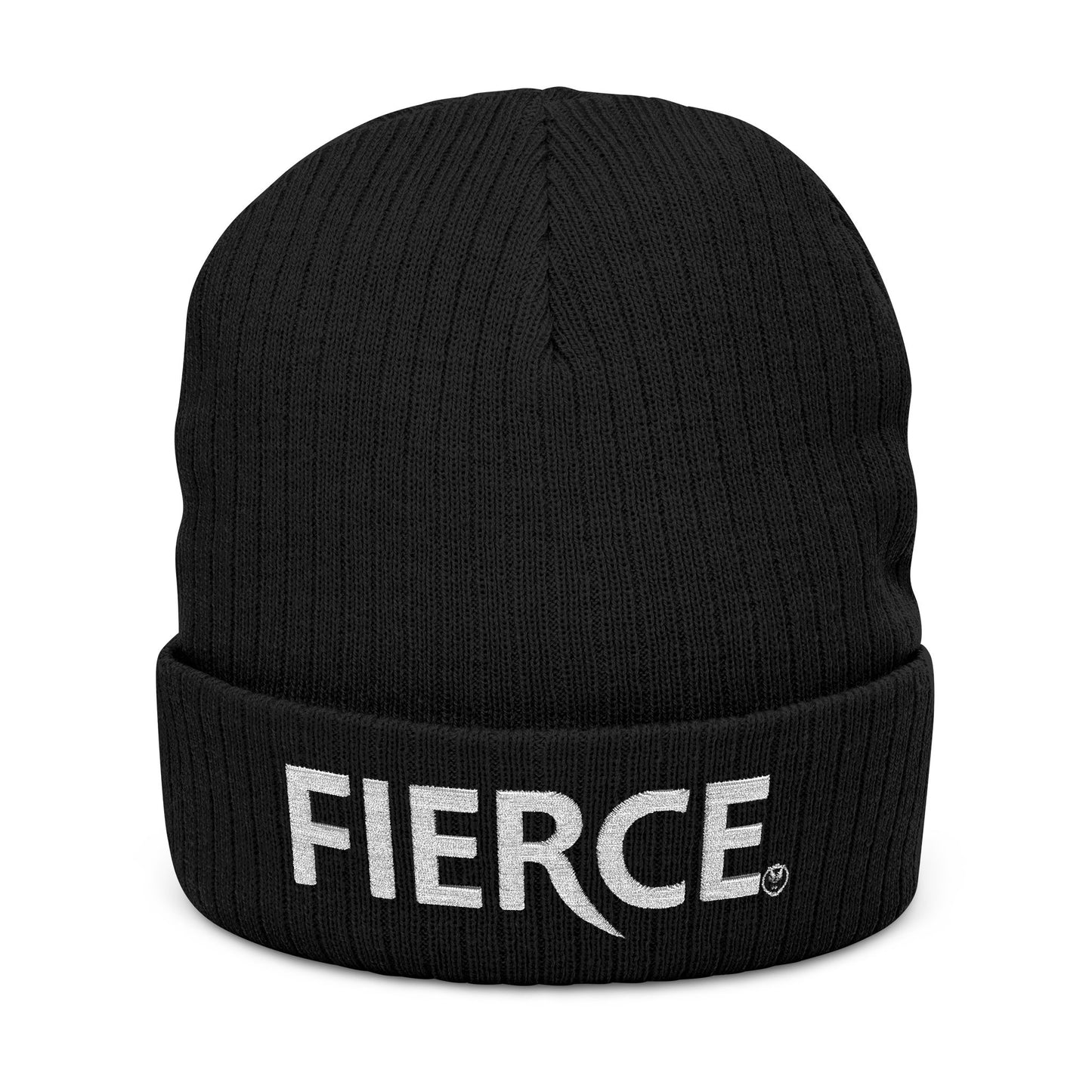 Fierce Embroidered Ribbed Unisex Beanie