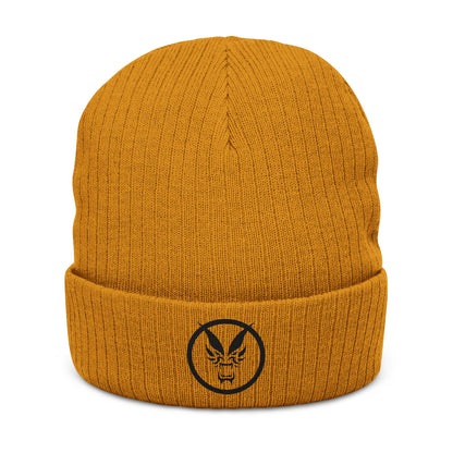Fierce Embroidered Ribbed Unisex Beanie