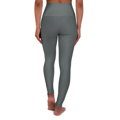 High Waisted Leggings in Dark Grey | Fierce Activewear