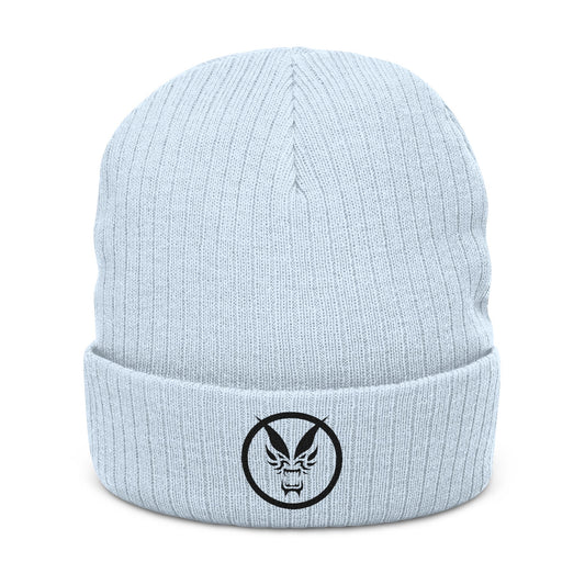 Fierce Embroidered Ribbed Unisex Beanie