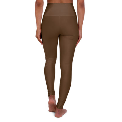 High Waisted Leggings in Brown | Fierce Activewear