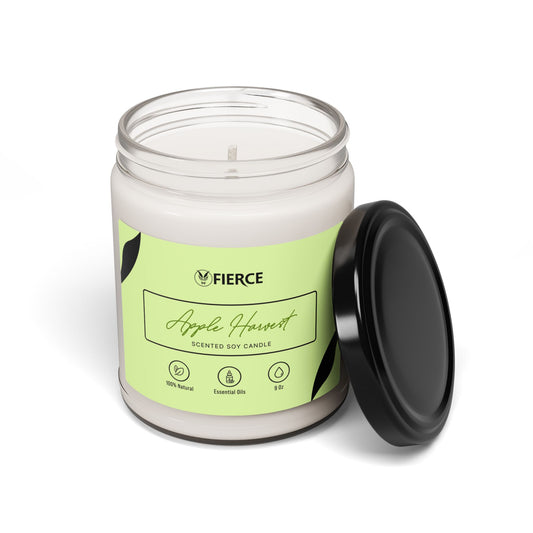 Fierce Apple Harvest Soy Candle 9oz – Luxury Candle for Relaxation