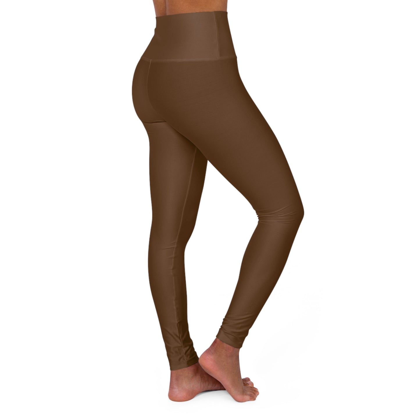 High Waisted Leggings in Brown | Fierce Activewear