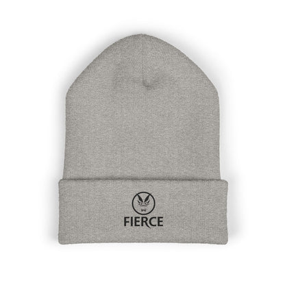 Fierce Embroidered Beanie – Classic Cuffed Style