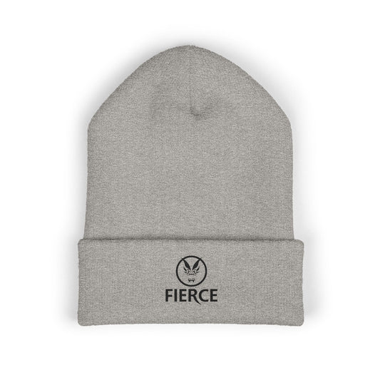Fierce Embroidered Beanie – Classic Cuffed Style